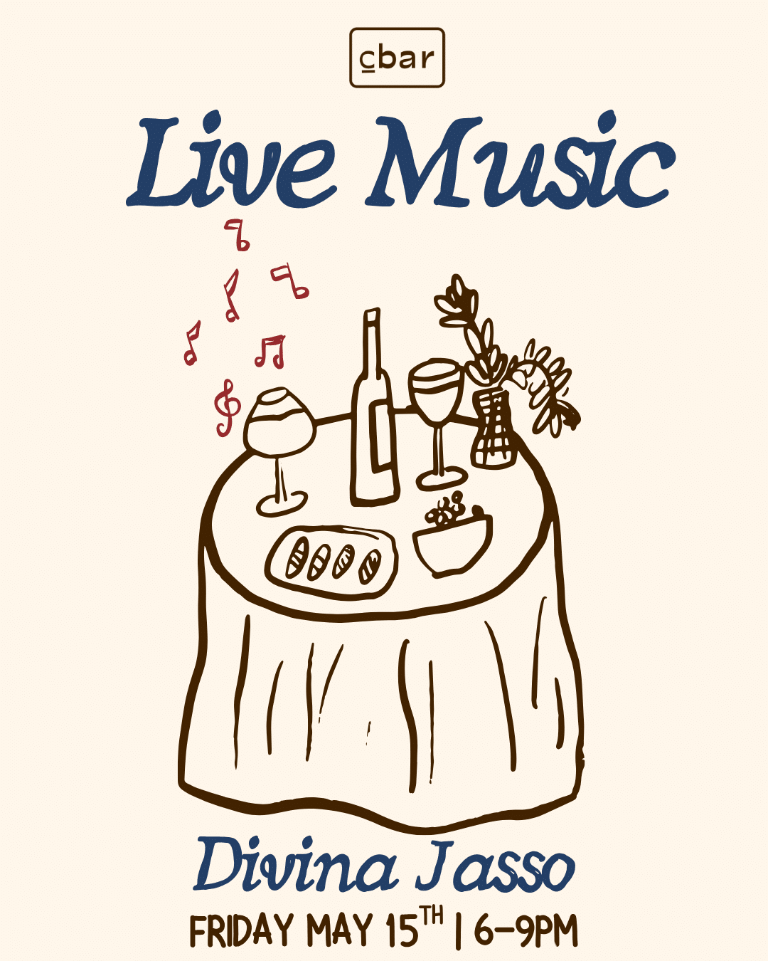 Cbar Live Music | Carlsbad Village Wine Bar & Nightlife Looking for live music in Carlsbad that actually feels like a night out? Welcome to Cbar. Tucked in the heart of Carlsbad Village, Cbar brings together live music, sommelier-selected wines, and a chef-driven menu for an experience that’s equal parts intimate and unforgettable. As the music starts, the room shifts — the energy builds, the wine flows, and suddenly, your “one glass” turns into your favorite night of the week. Perfect for date night, girls’ night, or a spontaneous evening that turns into something more. Seating fills quickly once live music begins — reservations are strongly recommended. Walk-ins welcome when available. Reserve your table via OpenTable.