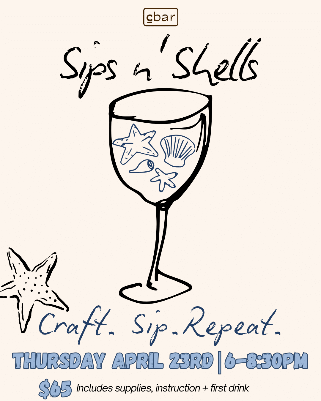 Sips & Shells Save the Date!! Details to Come