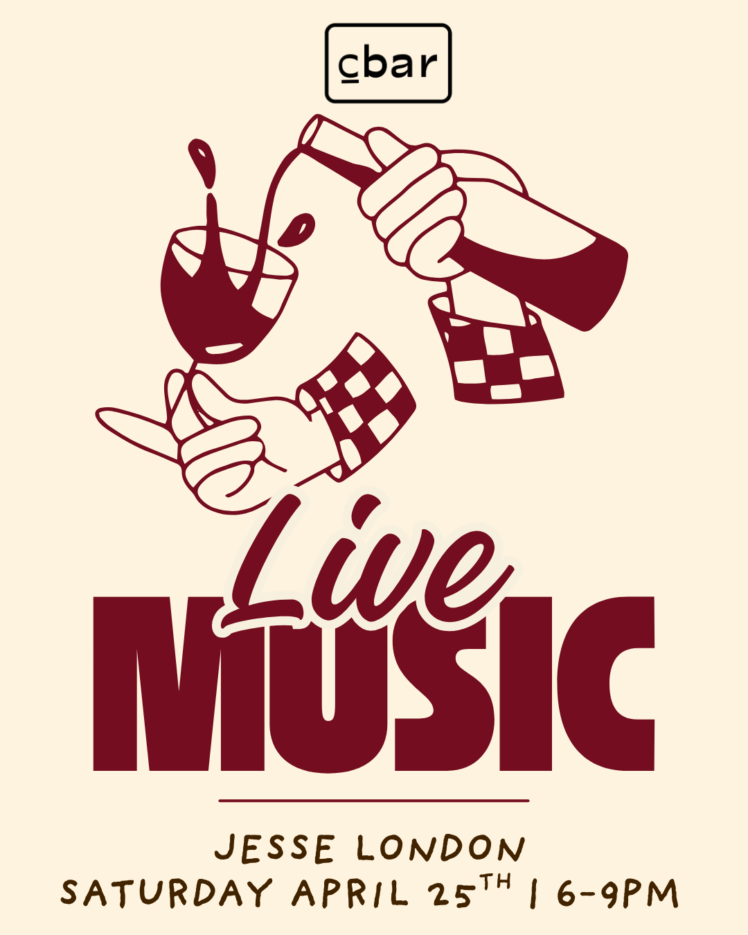 Cbar Live Music | Carlsbad Village Wine Bar & Nightlife Looking for live music in Carlsbad that actually feels like a night out? Welcome to Cbar. Tucked in the heart of Carlsbad Village, Cbar brings together live music, sommelier-selected wines, and a chef-driven menu for an experience that’s equal parts intimate and unforgettable. As the music starts, the room shifts — the energy builds, the wine flows, and suddenly, your “one glass” turns into your favorite night of the week. Perfect for date night, girls’ night, or a spontaneous evening that turns into something more. Seating fills quickly once live music begins — reservations are strongly recommended. Walk-ins welcome when available. Reserve your table via OpenTable.