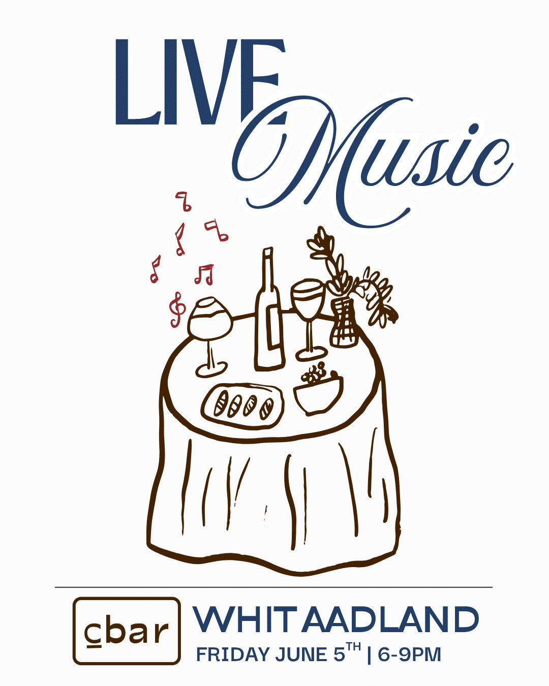 Cbar Live Music | Carlsbad Village Wine Bar & Nightlife Looking for live music in Carlsbad that actually feels like a night out? Welcome to Cbar. Tucked in the heart of Carlsbad Village, Cbar brings together live music, sommelier-selected wines, and a chef-driven menu for an experience that’s equal parts intimate and unforgettable. As the music starts, the room shifts — the energy builds, the wine flows, and suddenly, your “one glass” turns into your favorite night of the week. Perfect for date night, girls’ night, or a spontaneous evening that turns into something more. Seating fills quickly once live music begins — reservations are strongly recommended. Walk-ins welcome when available. Reserve your table here. C you at the Bar!