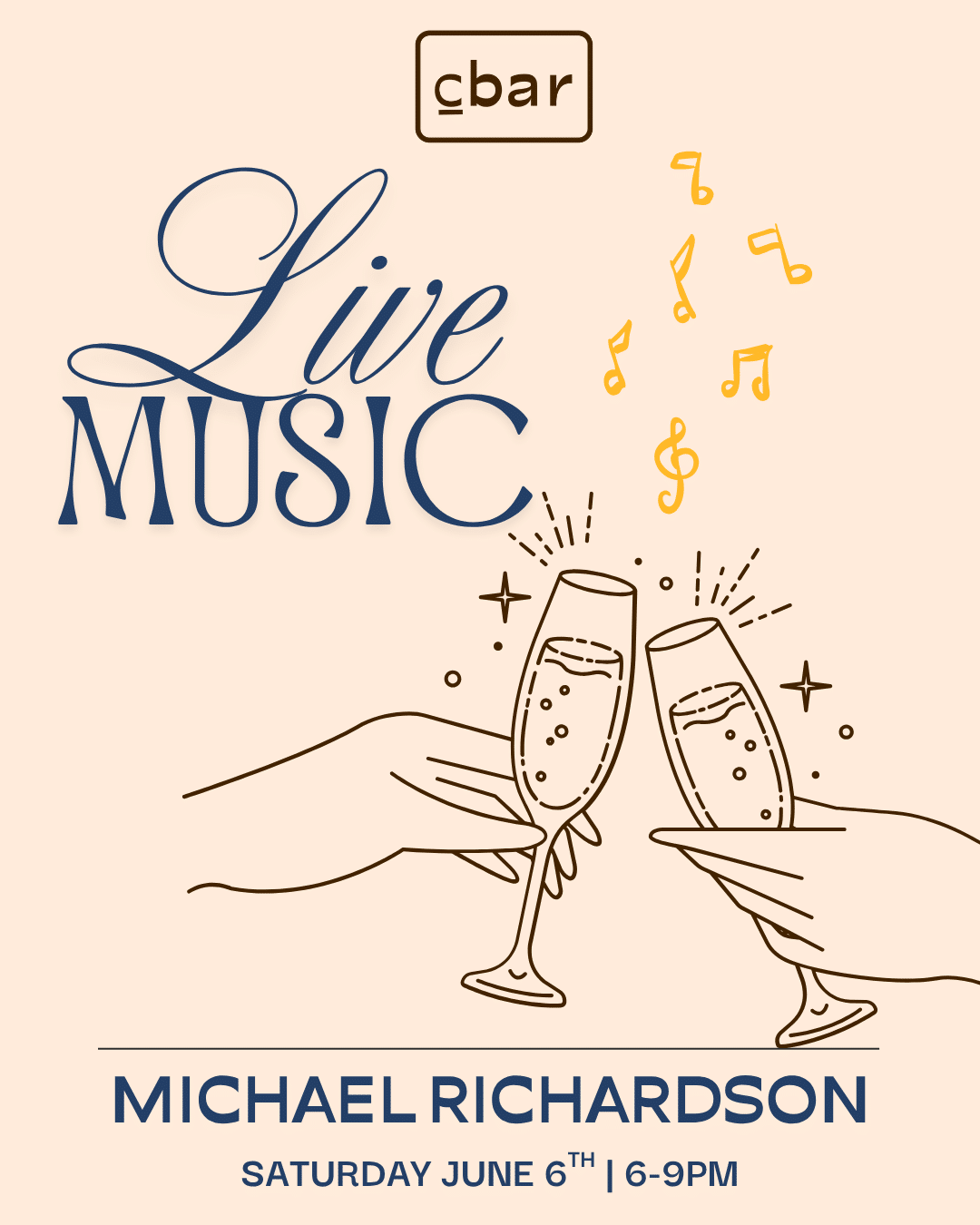Cbar Live Music | Carlsbad Village Wine Bar & Nightlife Looking for live music in Carlsbad that actually feels like a night out? Welcome to Cbar. Tucked in the heart of Carlsbad Village, Cbar brings together live music, sommelier-selected wines, and a chef-driven menu for an experience thatโs equal parts intimate and unforgettable. As the music starts, the room shifts โ the energy builds, the wine flows, and suddenly, your โone glassโ turns into your favorite night of the week. Perfect for date night, girlsโ night, or a spontaneous evening that turns into something more. Seating fills quickly once live music begins โ reservations are strongly recommended. Walk-ins welcome when available. Reserve your table here. C you at the Bar!
