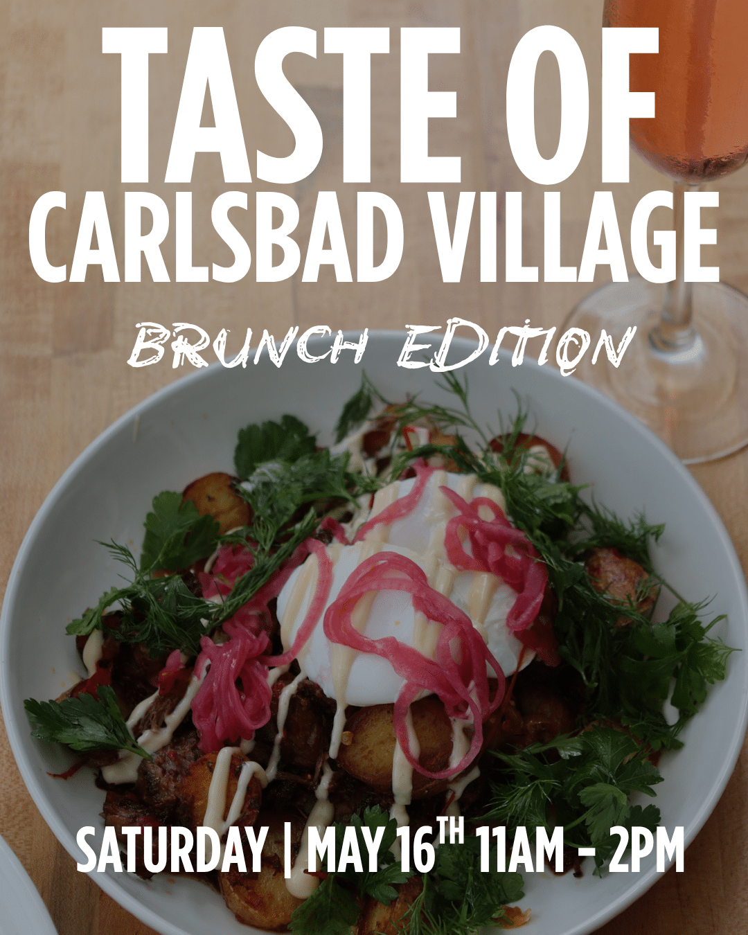 Taste of Carlsbad Village: Brunch Edition at Cbar Cbar is proud to be a participating restaurant stop for the Taste of Carlsbad Village: Brunch Edition on Saturday, May 16, from 11:00 AM – 2:00 PM. Exploring the Village during brunch? Stop by Cbar and enjoy 15% off your check with a valid Taste of Carlsbad Village badge. Join us for an elevated brunch experience in the heart of Carlsbad Village, featuring seasonal brunch favorites, curated wines, craft cocktails, and weekend mimosas in our chic coastal setting. Whether you're participating in the Taste of Carlsbad Village Brunch Edition or simply looking for brunch in Carlsbad Village, Cbar is the perfect stop to sip, dine, and unwind. Saturday, May 16 | 11:00 AM – 2:00 PM 15% off with valid Taste of Carlsbad Village badge Reservations recommended