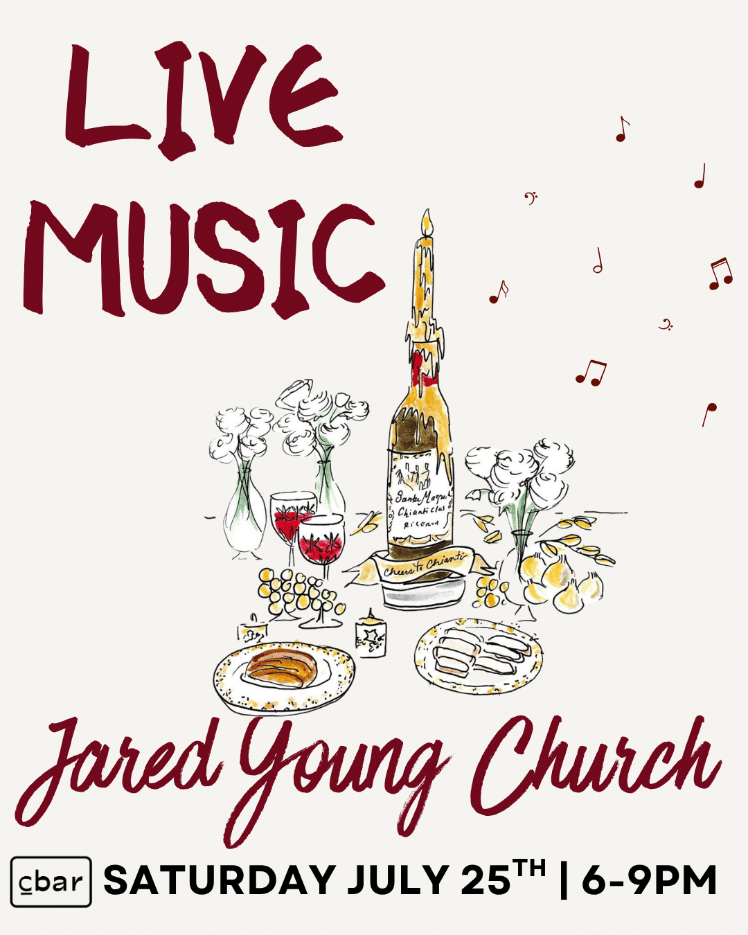 Cbar Live Music | Carlsbad Village Wine Bar & Nightlife Looking for live music in Carlsbad that actually feels like a night out? Welcome to Cbar. Tucked in the heart of Carlsbad Village, Cbar brings together live music, sommelier-selected wines, and a chef-driven menu for an experience that’s equal parts intimate and unforgettable. As the music starts, the room shifts — the energy builds, the wine flows, and suddenly, your “one glass” turns into your favorite night of the week. Perfect for date night, girls’ night, or a spontaneous evening that turns into something more. Seating fills quickly once live music begins — reservations are strongly recommended. Walk-ins welcome when available. Reserve your table here. C you at the Bar!