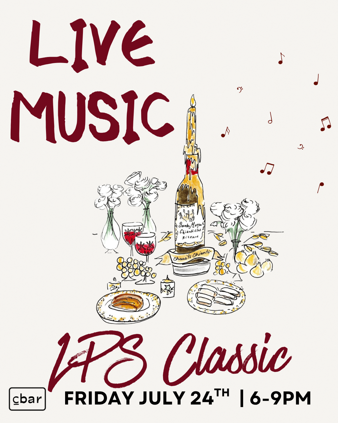 Cbar Live Music | Carlsbad Village Wine Bar & Nightlife Looking for live music in Carlsbad that actually feels like a night out? Welcome to Cbar. Tucked in the heart of Carlsbad Village, Cbar brings together live music, sommelier-selected wines, and a chef-driven menu for an experience that’s equal parts intimate and unforgettable. As the music starts, the room shifts — the energy builds, the wine flows, and suddenly, your “one glass” turns into your favorite night of the week. Perfect for date night, girls’ night, or a spontaneous evening that turns into something more. Seating fills quickly once live music begins — reservations are strongly recommended. Walk-ins welcome when available. Reserve your table here. C you at the Bar!