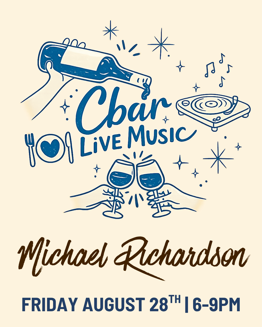 Cbar Live Music | Carlsbad Village Wine Bar & Nightlife Looking for live music in Carlsbad that actually feels like a night out? Welcome to Cbar. Tucked in the heart of Carlsbad Village, Cbar brings together live music, sommelier-selected wines, and a chef-driven menu for an experience that’s equal parts intimate and unforgettable. As the music starts, the room shifts — the energy builds, the wine flows, and suddenly, your “one glass” turns into your favorite night of the week. Perfect for date night, girls’ night, or a spontaneous evening that turns into something more. Seating fills quickly once live music begins — reservations are strongly recommended. Walk-ins welcome when available. Reserve your table here. C you at the Bar!