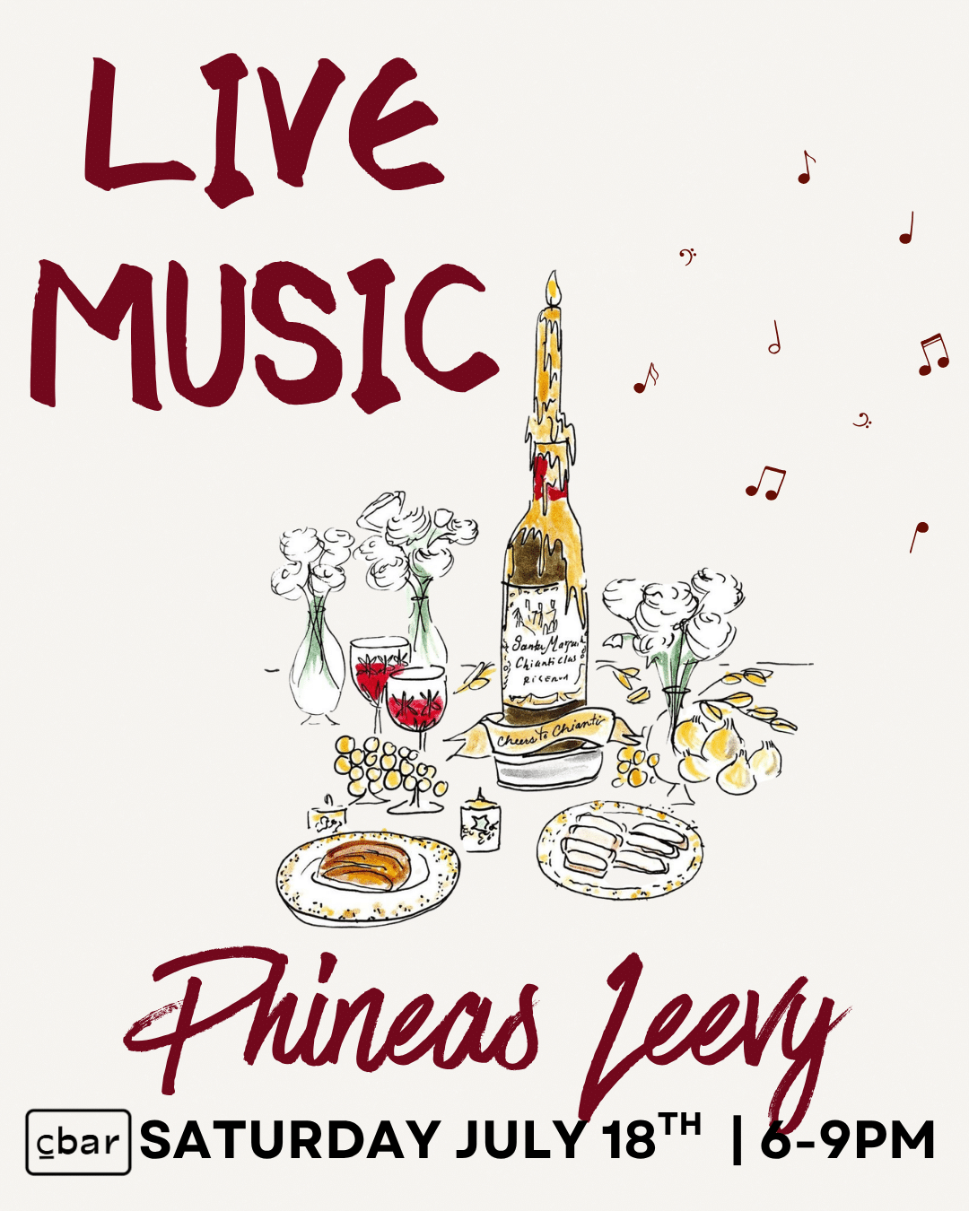 Cbar Live Music | Carlsbad Village Wine Bar & Nightlife Looking for live music in Carlsbad that actually feels like a night out? Welcome to Cbar. Tucked in the heart of Carlsbad Village, Cbar brings together live music, sommelier-selected wines, and a chef-driven menu for an experience that’s equal parts intimate and unforgettable. As the music starts, the room shifts — the energy builds, the wine flows, and suddenly, your “one glass” turns into your favorite night of the week. Perfect for date night, girls’ night, or a spontaneous evening that turns into something more. Seating fills quickly once live music begins — reservations are strongly recommended. Walk-ins welcome when available. Reserve your table here. C you at the Bar!