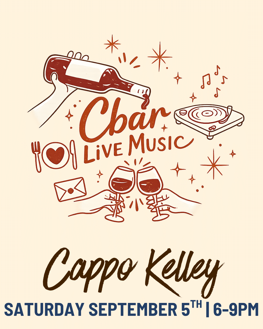 Cbar Live Music | Carlsbad Village Wine Bar & Nightlife Looking for live music in Carlsbad that actually feels like a night out? Welcome to Cbar. Tucked in the heart of Carlsbad Village, Cbar brings together live music, sommelier-selected wines, and a chef-driven menu for an experience that’s equal parts intimate and unforgettable. As the music starts, the room shifts — the energy builds, the wine flows, and suddenly, your “one glass” turns into your favorite night of the week. Perfect for date night, girls’ night, or a spontaneous evening that turns into something more. Seating fills quickly once live music begins — reservations are strongly recommended. Walk-ins welcome when available. Reserve your table here. C you at the Bar!