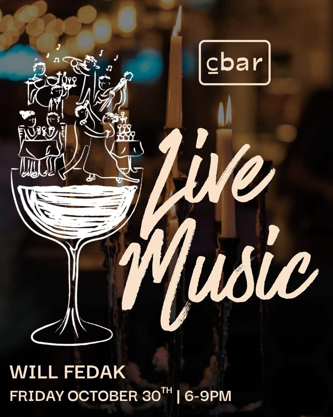 Cbar Live Music | Carlsbad Village Wine Bar & Nightlife Looking for live music in Carlsbad that actually feels like a night out? Welcome to Cbar. Tucked in the heart of Carlsbad Village, Cbar brings together live music, sommelier-selected wines, and a chef-driven menu for an experience that’s equal parts intimate and unforgettable. As the music starts, the room shifts — the energy builds, the wine flows, and suddenly, your “one glass” turns into your favorite night of the week. Perfect for date night, girls’ night, or a spontaneous evening that turns into something more. Seating fills quickly once live music begins — reservations are strongly recommended. Walk-ins welcome when available. Reserve your table here. C you at the Bar!